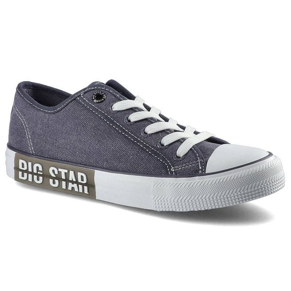 Granatowe Trampki Big Star Damskie Modne Obuwie. Niebieskie trampki Big Star, bez wzorów, bez zapięcia. Za 89.99 zł.