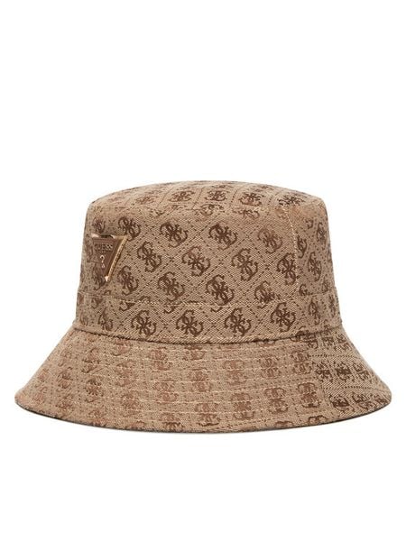 Guess Bucket AW5371 POL01 Beżowy. Brązowe rękawiczki Guess, z aplikacjami, z poliesteru. Za 199.99 zł.