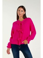 Tamba Kardigan w kolorze różowym rozmiar: 40/42. Różowe kardigany Tamba, bez wzorów, z wełny. Za 162.87 zł.