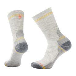Skarpety trekkingowe damskie Smartwool Hike Light Cushion Crew. Szare skarpety Smartwool, bez wzorów, z wełny. Za 99.99 zł.