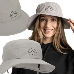 Kapelusz KADVA Hiker Hat regulowany. Szare kapelusze KADVA, bez wzorów. Za 99.99 zł.