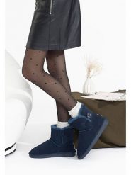 Gooce Skórzane botki zimowe "Crestone" w kolorze granatowym rozmiar: 38. Niebieskie botki Gooce, na zimę, bez wzorów, ze skóry, bez obcasa, bez zapięcia. Za 217.99 zł.