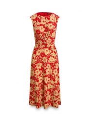 LAUREN RALPH LAUREN Sukienka letnia 200P09092001 Czerwony Regular Fit. Czerwone sukienki Lauren Ralph Lauren, na lato, bez wzorów, z syntetyku, bez kołnierzyka, bez ramiączek. Za 989.99 zł.