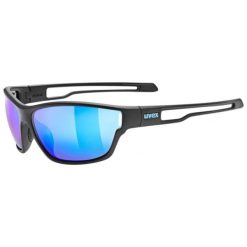 Okulary Uvex Sportstyle 806. Czarne okulary przeciwsłoneczne UVEX, bez wzorów, sportowe. Za 225.99 zł.