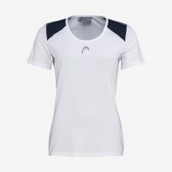 T-Shirt damski CLUB 22 Tech. Białe t-shirty Head, xl, bez wzorów, z poliesteru, bez kołnierzyka, bez ramiączek. Za 268.00 zł.