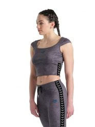 Arena Top sportowy w kolorze szarym rozmiar: M. Szare koszulki sportowe Arena, bez wzorów, bez ramiączek, outdoorowe. Za 65.99 zł.