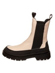 GANT Footwear Skórzane sztyblety w kolorze beżowo-czarnym rozmiar: 36. Brązowe botki GANT Footwear, bez zapięcia. Za 196.24 zł.