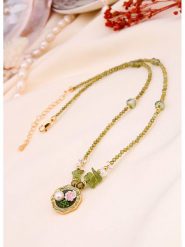 L'Atelier de Gaia Pozłacany naszyjnik perłami i cyrkoniami - dł. 50 cm rozmiar: onesize. Białe naszyjniki L'Atelier de Gaia, z cyrkonią, pozłacane. Za 86.99 zł.