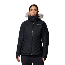 Kurtka narciarska damska Columbia Bird Mountain III Ins. Czarne kurtki narciarskie Columbia, xs, bez wzorów, bez kaptura, narciarskie. Za 884.99 zł.