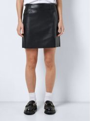 Noisy May Spódnica z imitacji skóry 27021277 Czarny Regular Fit. Czarne spódnice Noisy may, s, bez wzorów, ze skóry. Za 59.99 zł.