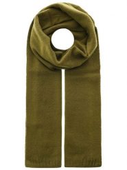 Zwillingsherz Kaszmirowy szal w kolorze khaki - 180 x 28 cm rozmiar: onesize. Brązowe szaliki Zwillingsherz, bez wzorów, z kaszmiru. Za 192.33 zł.