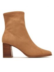 Aldo Botki Marlo 14166814 Brązowy. Brązowe botki Aldo, bez wzorów, z materiału, bez obcasa, na słupku, bez zapięcia. Za 559.99 zł.