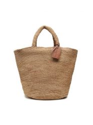Manebi Torebka Natural Raffia Summer Bag V 2.2 AD Brązowy. Brązowe torebki klasyczne Manebi, bez wzorów, z tworzywa sztucznego, bez dodatków. Za 1,019.00 zł.