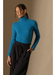 Perfect Cashmere Kaszmirowy golf "Ashley" w kolorze niebieskim rozmiar: XL. Niebieskie golfy Perfect Cashmere, xl, bez wzorów, z kaszmiru, bez ramiączek. Za 421.95 zł.