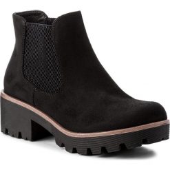Botki RIEKER - 99284-00 Schwarz. Czarne botki Rieker, bez wzorów, z materiału, bez obcasa, na obcasie, bez zapięcia. W wyprzedaży za 199.00 zł.
