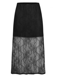 Sublevel Spódnica w kolorze czarnym rozmiar: M/L. Czarne spódnice Sublevel, na co dzień, l, bez wzorów, z koronki, midi, proste. Za 104.99 zł.