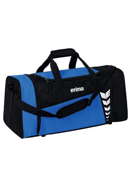 Torba sportowa Erima Six Wings. Czarne torby na ramię Erima, bez wzorów, z materiału, sportowe, na ramię, z nadrukiem, bez dodatków. Za 97.99 zł.