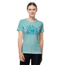 Koszulka damska Jack Wolfskin Ocean Trail. Niebieskie bluzki Jack Wolfskin, s, bez wzorów, sportowe, bez kołnierzyka, bez ramiączek. Za 52.99 zł.