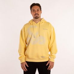 Vibor-A Seoanei Bluza z Kapturem Żółta. Żółte bluzy SOFTEE, bez wzorów, z bawełny, z kapturem. Za 243.99 zł.