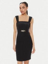 Marciano Guess Sukienka koktajlowa Norah 4GGK44 7074A Czarny Slim Fit. Czarne sukienki Marciano Guess, z aplikacjami, z wiskozy, wizytowe, bez kołnierzyka, bez ramiączek. Za 469.99 zł.