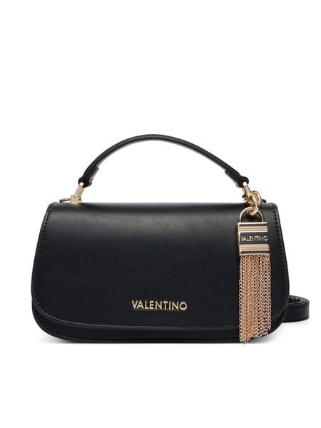 Valentino Torebka Iride VBS9OU09 Czarny. Czarne torebki klasyczne Valentino, bez wzorów, ze skóry, bez dodatków. Za 619.99 zł.