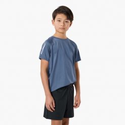 Koszulka treningowa junior Swedemount Core Training Tee B szybkoschnąca. Niebieskie bluzki SWEDEMOUNT, m, bez wzorów, z tkaniny, młodzieżowe, bez kołnierzyka, bez ramiączek. Za 59.99 zł.