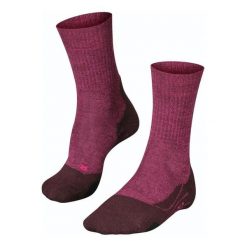 Skarpetki damskie Falke TK2 Wool. Czerwone skarpety Falke, bez wzorów, z materiału. Za 130.50 zł.