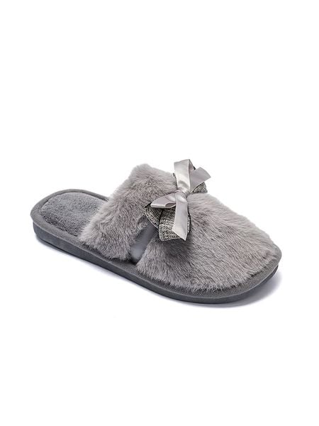 Confly Kapcie w kolorze szarym rozmiar: 37. Szare obuwie domowe Confly, bez wzorów, bez zapięcia. Za 43.37 zł.