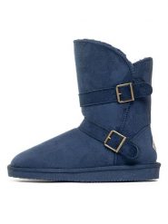 ISLAND BOOT Botki zimowe "Candace" w kolorze granatowym rozmiar: 36. Niebieskie botki Island Boot, na zimę, bez wzorów, z materiału, bez obcasa, bez zapięcia. Za 195.95 zł.