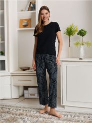 Piżama bawełniana - czarny. Czarne piżamy Sinsay, bez wzorów, z bawełny, bez ramiączek. Za 29.99 zł.