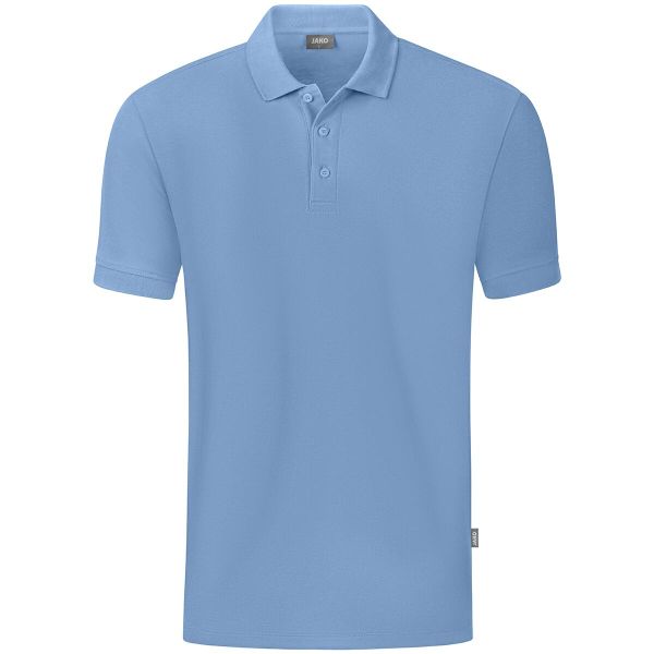 Polo Jako Organic. Niebieskie koszulki polo JAKO, m, bez wzorów, z bawełny, bez kołnierzyka, bez ramiączek. Za 185.00 zł.