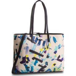 Torebka DESIGUAL - 19SAXPEQ 2000. Czarne shopper Desigual, z aplikacjami, ze skóry ekologicznej, zdobione, bez dodatków. W wyprzedaży za 189.00 zł.