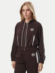 MICHAEL Michael Kors Bluza MR651X2K8N Brązowy ciemny Regular Fit. Brązowe bluzy MICHAEL Michael Kors, xl, bez wzorów, bez kaptura. Za 789.99 zł.