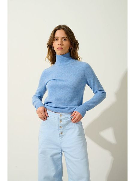 AUTHENTIC CASHMERE Kaszmirowy sweter "Eileen" w kolorze błękitnym rozmiar: S. Niebieskie swetry AUTHENTIC CASHMERE, s, bez wzorów, z kaszmiru, bez ramiączek. Za 422.45 zł.