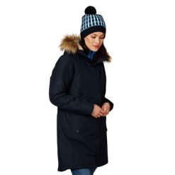 Parka damska Helly Hansen Mayen. Niebieskie parki Helly Hansen, sportowe, bez kaptura. W wyprzedaży za 691.00 zł.