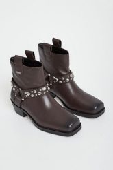 Botki damskie skórzane LIU JO. Botki Liu Jo, bez wzorów, bez obcasa, bez zapięcia. Za 849.00 zł.