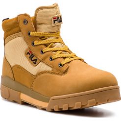 Botki FILA - Grunge Mid Wmn 1010160.EDU Chipmunk. Żółte botki Fila, bez wzorów, z materiału, bez obcasa, bez zapięcia. W wyprzedaży za 339.00 zł.