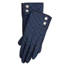 Rękawiczki LAUREN RALPH LAUREN. Niebieskie rękawiczki Lauren Ralph Lauren, bez wzorów, z dzianiny. Za 419.99 zł.