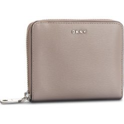 Duży Portfel Damski DKNY - R8313656 Warm Grey WG5. Szare portfele DKNY, bez wzorów, ze skóry. W wyprzedaży za 289.00 zł.