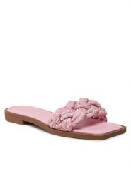 JENNY Klapki LS5795-01 Różowy. Czerwone klapki Jenny, bez wzorów, z tworzywa sztucznego, bez obcasa. Za 119.99 zł.