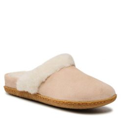 Kapcie Sorel. Brązowe obuwie domowe Sorel, bez wzorów, bez zapięcia. Za 329.99 zł.