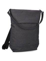 Zwei Torebka w kolorze antracytowym - 32 x 37 x 13 cm rozmiar: onesize. Czarne torby na ramię Zwei, bez wzorów, z materiału, na ramię, bez dodatków. Za 219.60 zł.