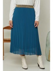 Curvy Lady Spódnica w kolorze niebieskim rozmiar: 40/42. Niebieskie spódnice Curvy Lady, bez wzorów, klasyczne, maxi. Za 145.26 zł.