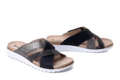 INBLU CN-57 045 szary, klapki damskie. Szare klapki Inblu, bez wzorów, bez obcasa. Za 92.99 zł.