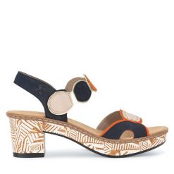 Sandały Rieker. Sandały Rieker, bez wzorów, bez obcasa, na słupku, bez zapięcia. Za 329.99 zł.