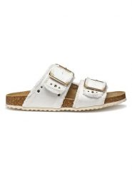 Geox Klapki "Brionia" w kolorze białym rozmiar: 41. Białe klapki Geox, bez wzorów, z otwartym noskiem, bez obcasa. Za 217.99 zł.