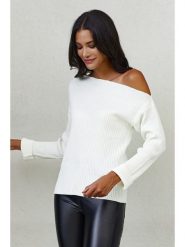 Milan Kiss Sweter w kolorze kremowym rozmiar: L. Brązowe swetry Milan Kiss, l, bez wzorów, bez ramiączek. Za 160.45 zł.