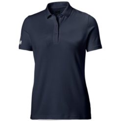 Damska koszulka polo Helly Hansen crew tech. Niebieskie koszulki polo Helly Hansen, l, bez wzorów, z materiału, bez kołnierzyka, bez ramiączek. Za 321.00 zł.