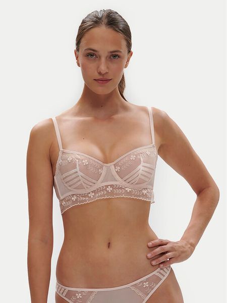 Simone Pérèle Biustonosz balkonetka Marthe 16Z330 Beżowy. Brązowe biustonosze Simone Pérèle, bez wzorów, z syntetyku. Za 319.99 zł.