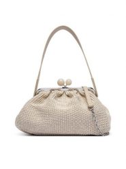 Weekend Max Mara Torebka 2615511105650 Brązowy. Brązowe torebki klasyczne Weekend Max Mara, bez wzorów, z materiału, bez dodatków. Za 1,579.00 zł.